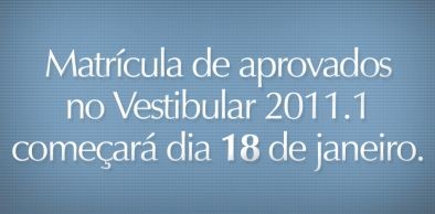 PROGRAD fará matrícula de novatos nos dias 18 e 19 de janeiro