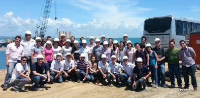Alunos de Engenharia Civil da UVA visitam o Porto do Pecém