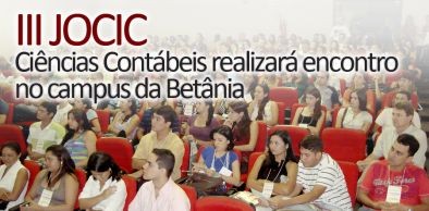 Curso de Ciências Contábeis inicia III JOCIC nesta quinta-feira, 26 
