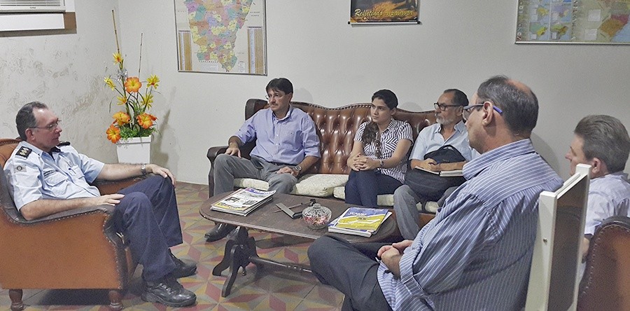 Reitor da UVA visita Comando do 3º BPM