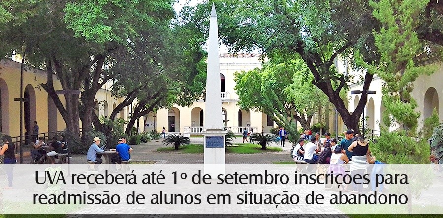 UVA receberá até 1º de setembro inscrições para readmissão de alunos em situação de abandono