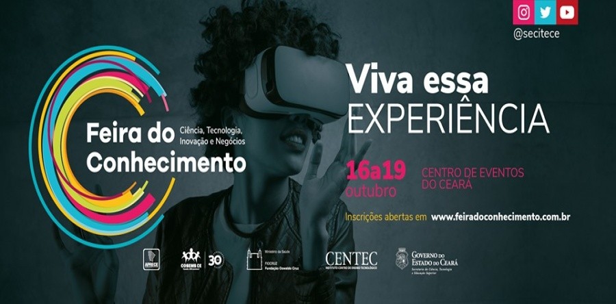 Feira do Conhecimento do Ceará 2019 terá 170 expositores em quatro dias de evento