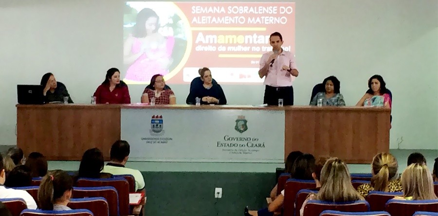 Encerramento da Semana Sobralense de Aleitamento Materno é realizado no campus do Derby