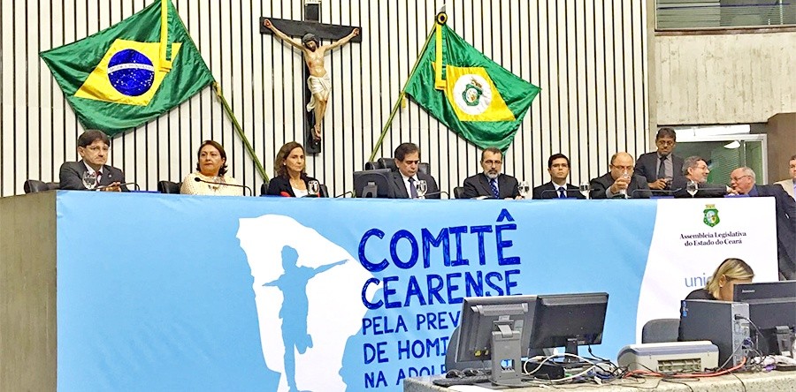 Reitor da UVA participa de solenidade de instalação do Comitê de Prevenção de Homicídios na Adolescência