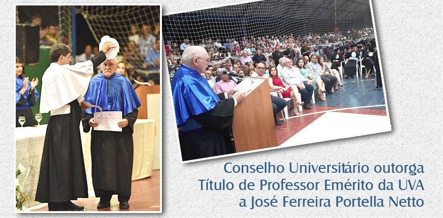 Conselho Universitário outorga Título de Professor Emérito da UVA a José Ferreira Portella Netto
