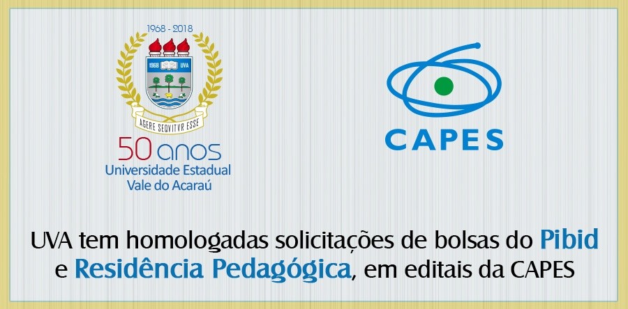UVA tem homologadas solicitações de bolsas do Pibid e Residência Pedagógica em editais da CAPES