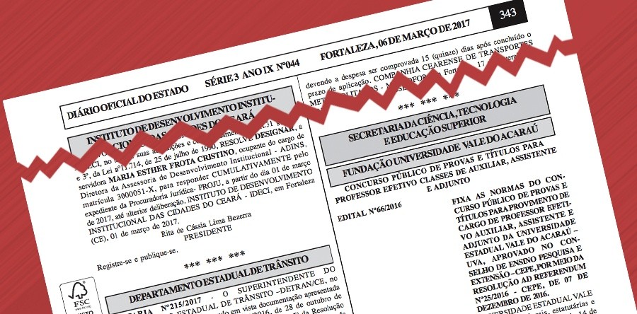 Edital de Concurso Público com oito vagas para Professor Efetivo da UVA ﻿é publicado no Diário Oficial do Estado
