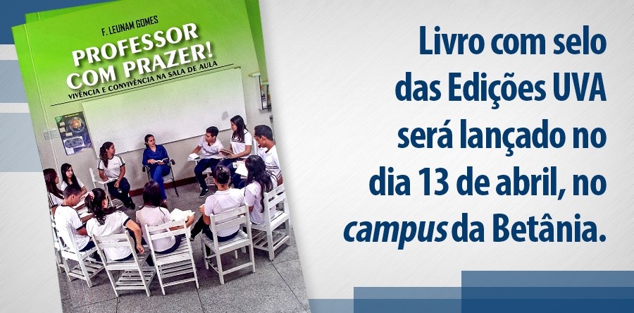 Livro com selo das Edições UVA será lançado em 13 de abril