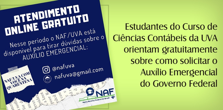 Estudantes da UVA orientam gratuitamente sobre como solicitar o Auxílio ...