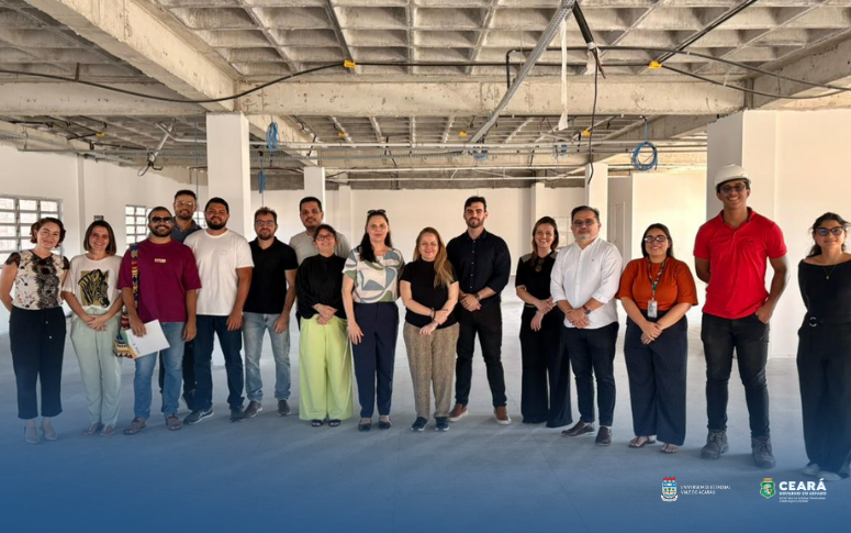 Gestão superior da UVA visita às obras do novo campus da Universidade em Acaraú